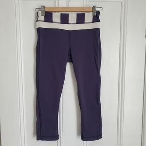 Lululemon Up The Pace Crop in Cadet Blue